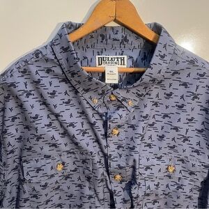 Duluth Trading Co Shirt Mens 4XL Breezeshooter Relaxed Fit Short Sleeve outdoor